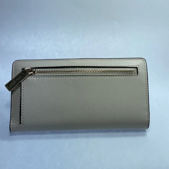 Kate Spade  Staci Large Slim Bifold Wallet In White - Picture 7 of 11